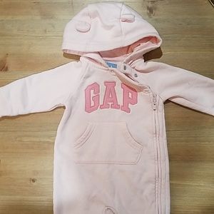 Gap Logo Infant Hooded Footie Onesie